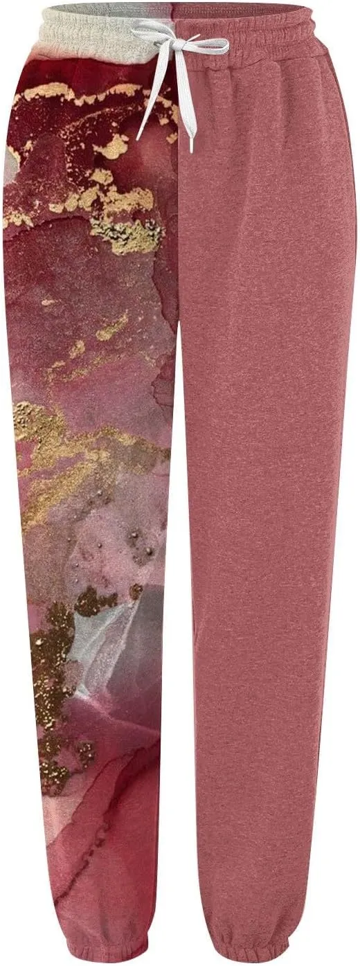 Sweatpants Women Joggers Pants Workout High Waisted Yoga Pants with Pockets French Lounge Pants for Women