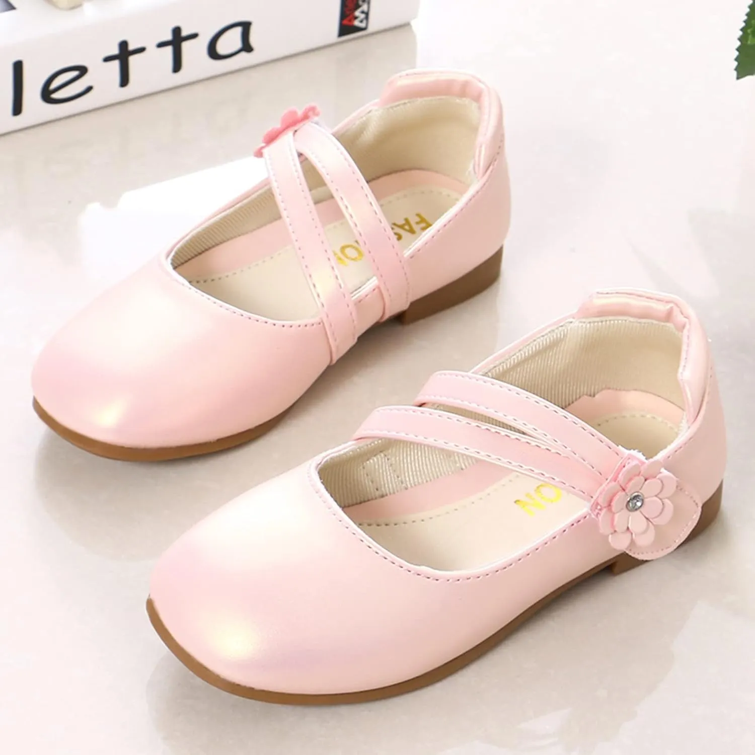 Toddle Shoes Girl Shoes Small Leather Shoes Single Shoes Children Dance Shoes Girls Performance Shoes Youth Wedges