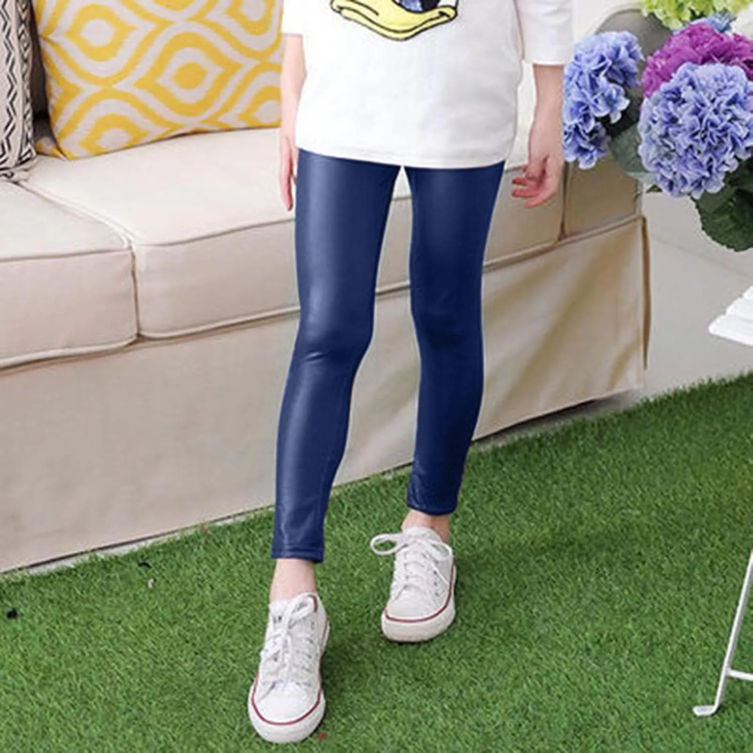 Toddler Baby Girls Leggings Comfortable High Waist Basic Leggings Stretchy Soft Newborn Infant Toddler Leggings