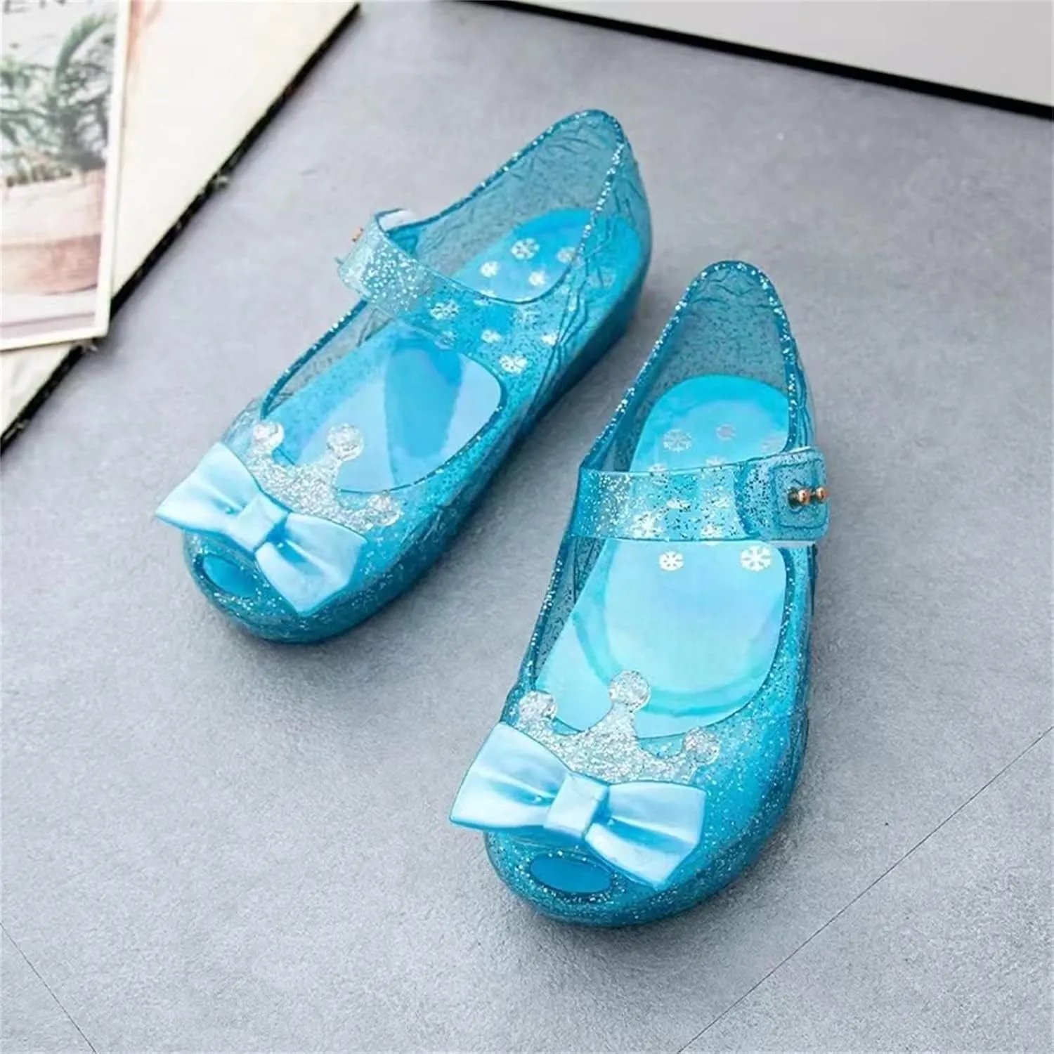 Toddler Boy Running Shoes Girls Shoes Crown Flash Diamond Crystal Soft Sole Non Slip Sandals 3 Month Infant