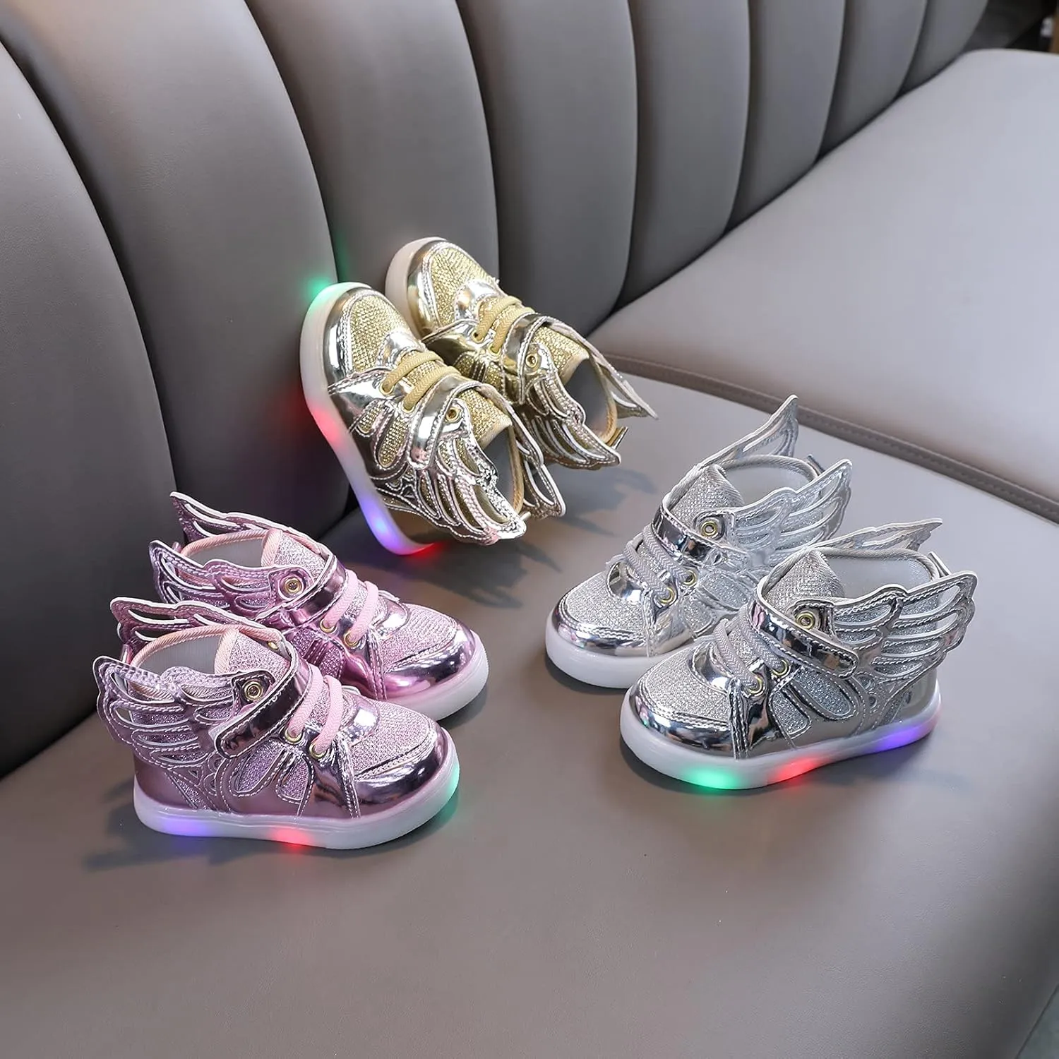Toddler Led Shoes Light Up Sneakers Boys Girls Flashing Running Sneakers Breathable Casual Sport Walking Shoes