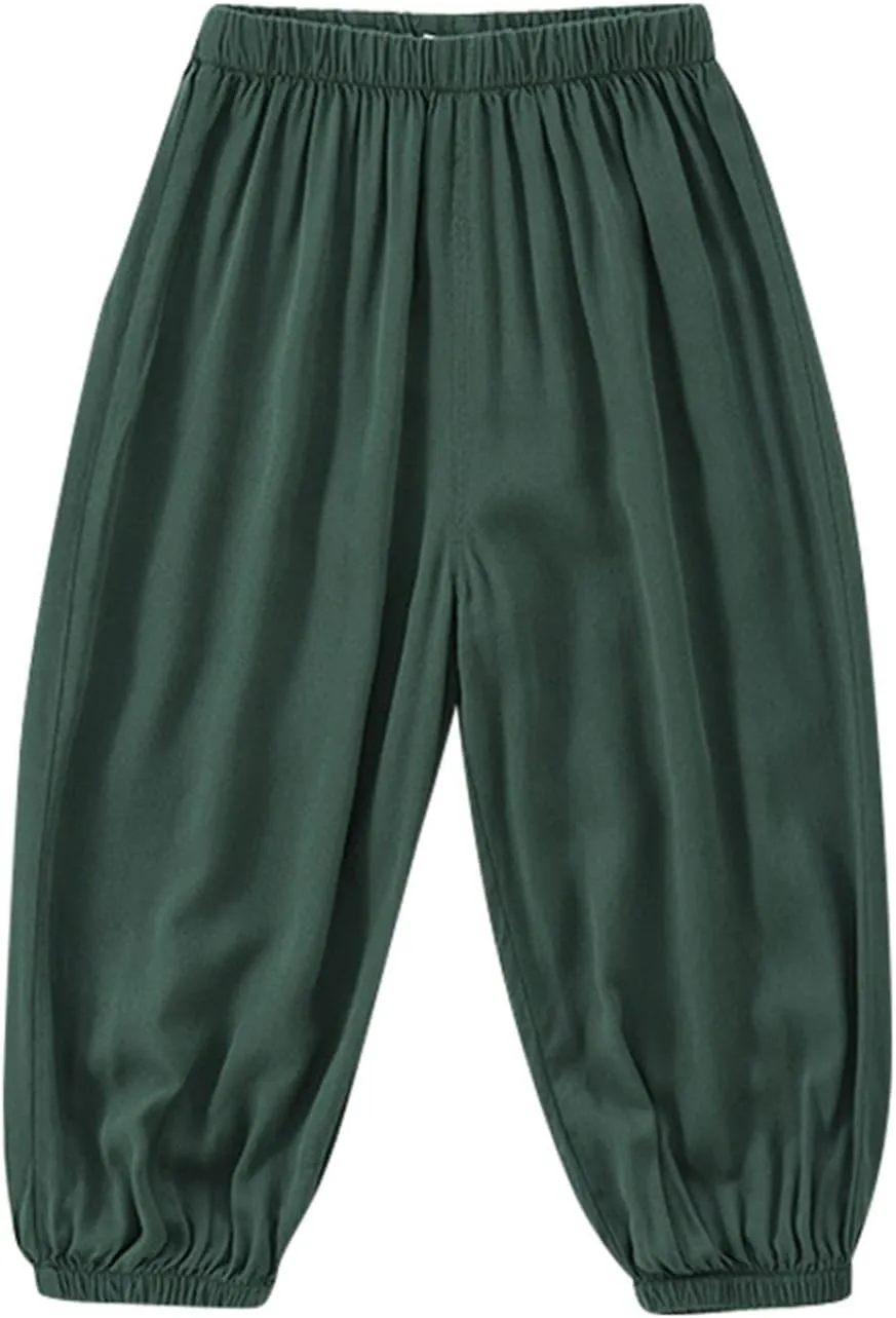 Toddler Loung Pants Little Child Baby Pants Long Pants Soft Harem Pants for Boys Girls Boys Summer