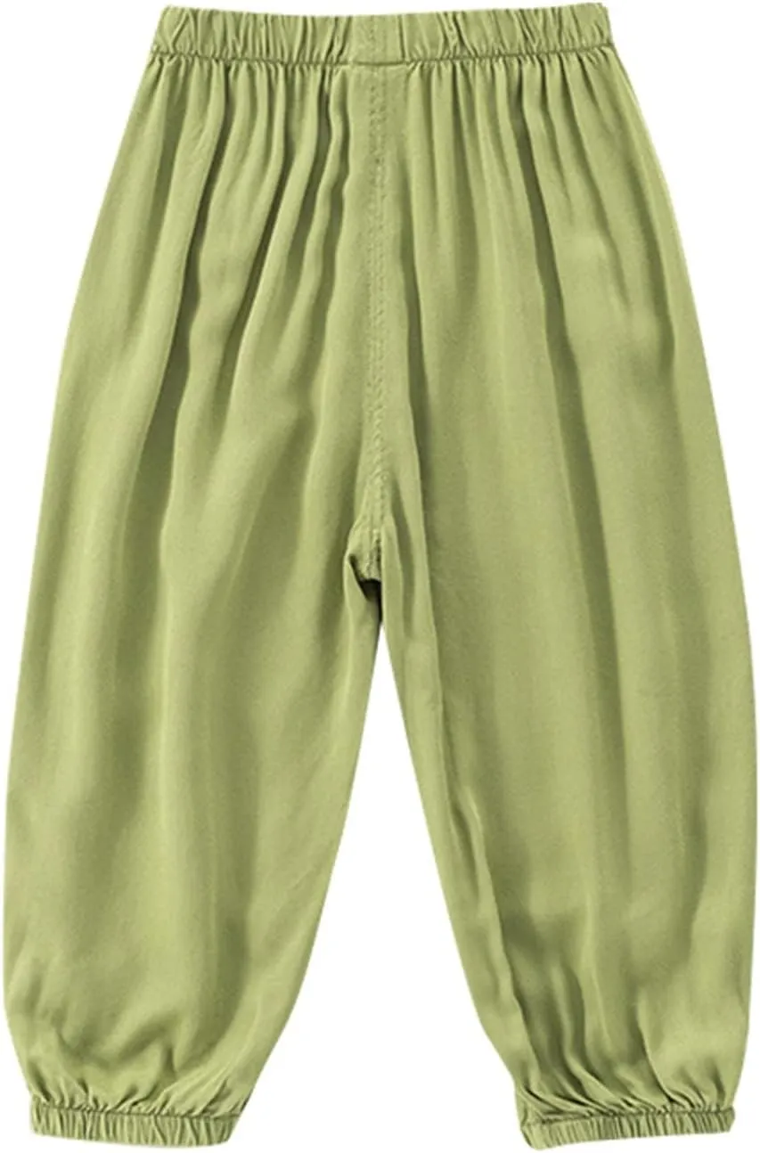 Toddler Loung Pants Little Child Baby Pants Long Pants Soft Harem Pants for Boys Girls Boys Summer