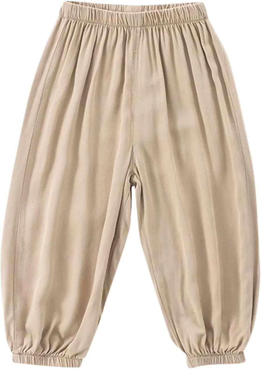 Toddler Loung Pants Little Child Baby Pants Long Pants Soft Harem Pants for Boys Girls Boys Summer
