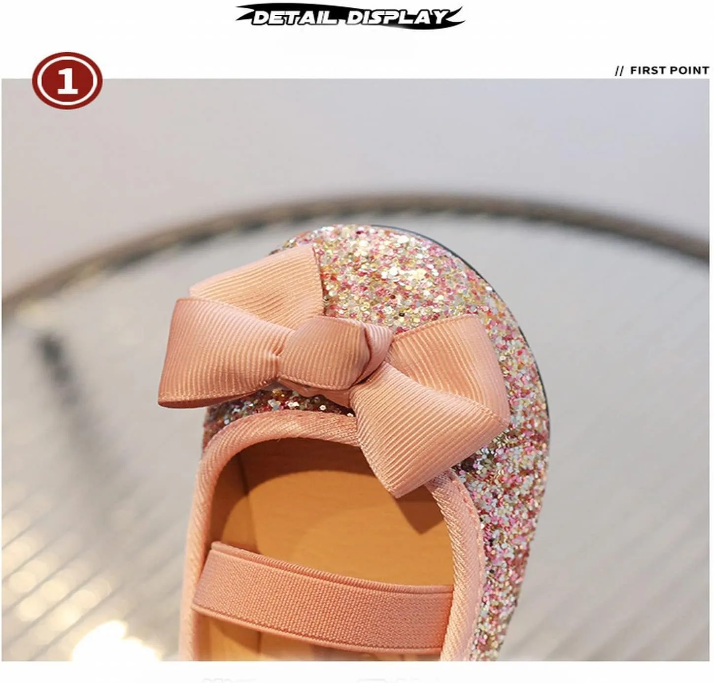 Toddler Pool Slides Soft Bottom Girls' Princess Shoes With Bow With Sequins Toddler Shoes Toddler Girl Sandals Size 11