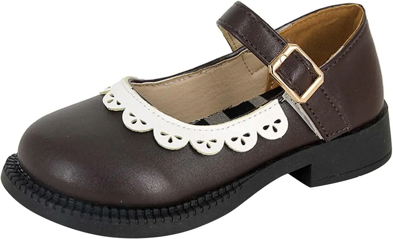 Toddler Shoes Little Child Girl's Leather Soft Soled Princess Shoes Little Girl Casual Fashion Shoes