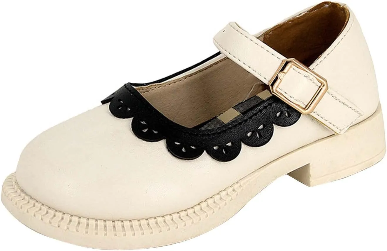 Toddler Shoes Little Child Girl's Leather Soft Soled Princess Shoes Little Girl Casual Fashion Shoes