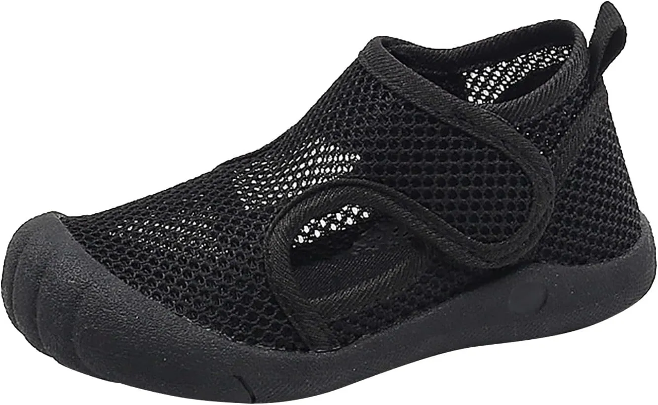 Toddler Water Shoes Anti Kick Kids Mesh Soft Barefoot Beach Walking Surfing Yoga Adjustable Sandals Slippers