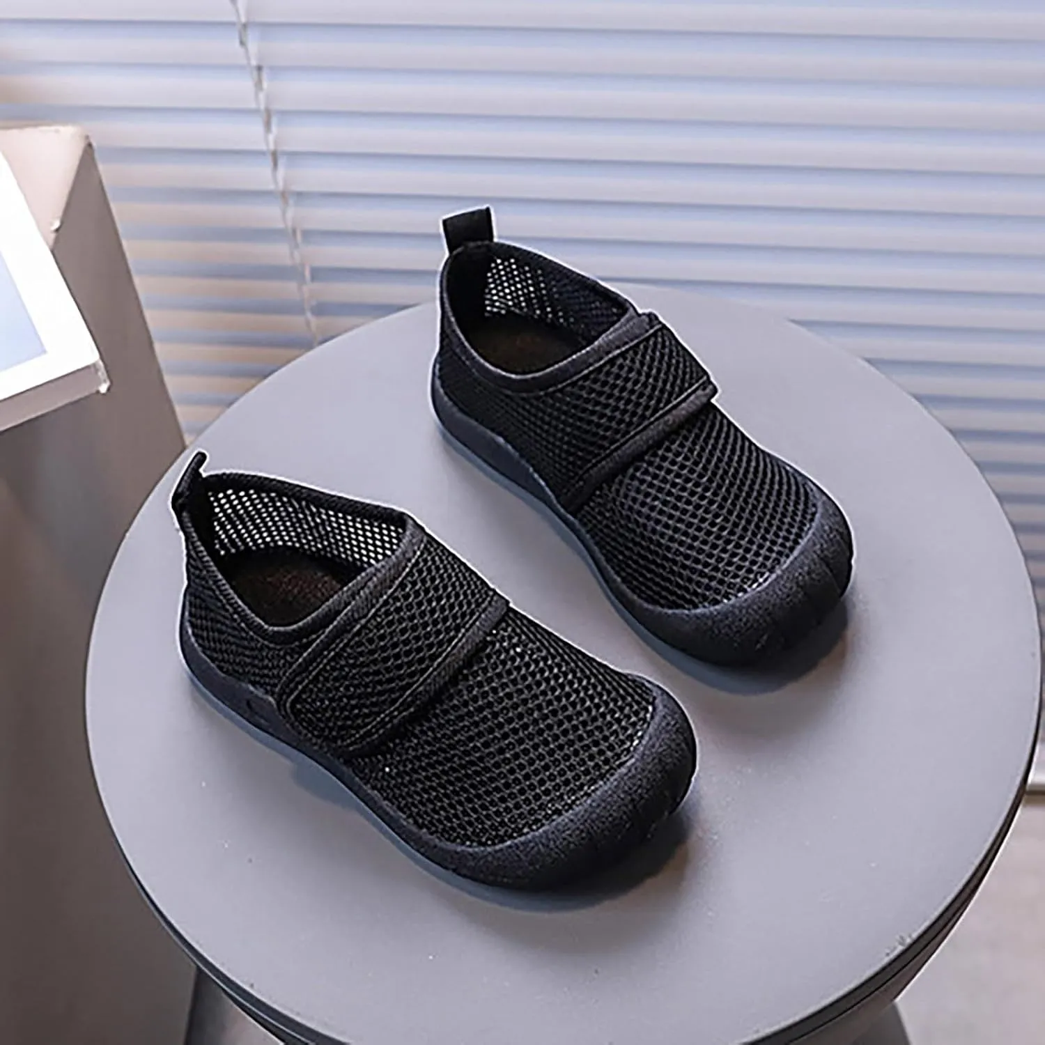 Toddler Water Shoes Quick Dy Kids Mesh Soft Barefoot Beach Walking Surfing Yoga Adjustable Sandals Slippers