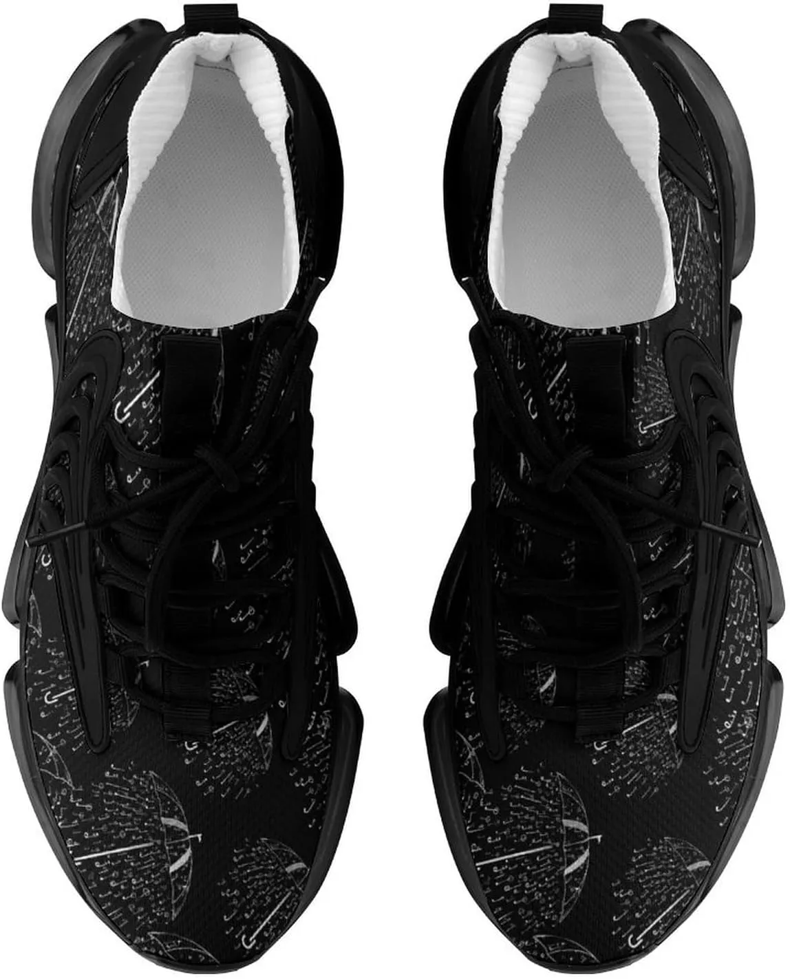 Umbrella Note Music Mens Sneakers Running Shoes Lightweight Athletic Shoes for Jogging Walking Gym