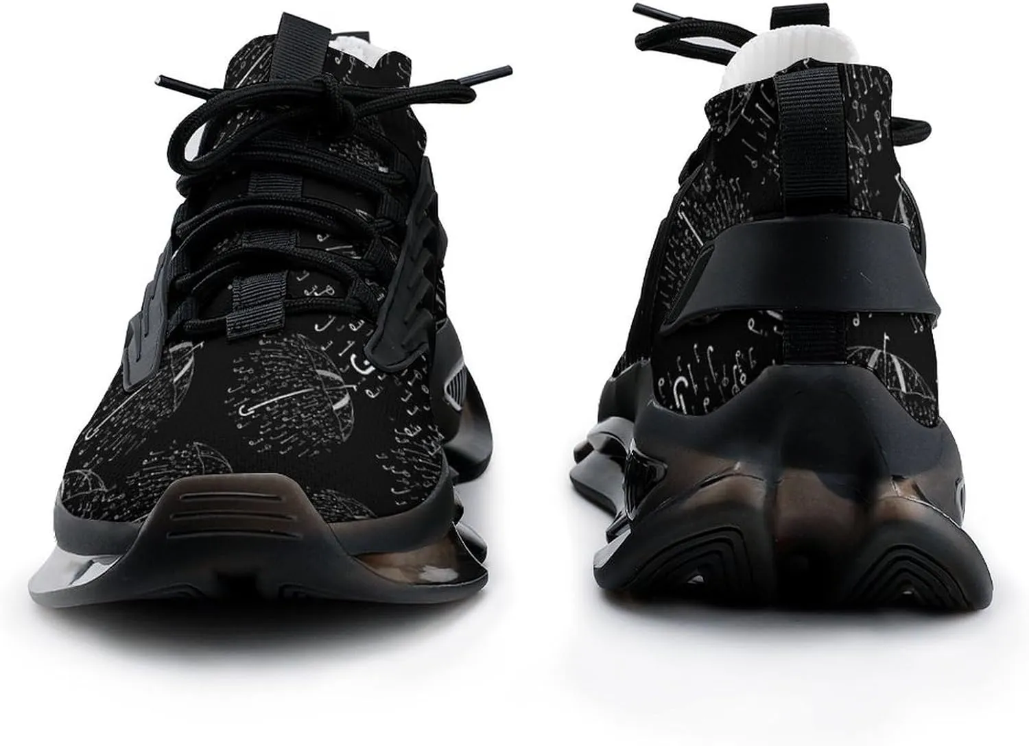 Umbrella Note Music Mens Sneakers Running Shoes Lightweight Athletic Shoes for Jogging Walking Gym