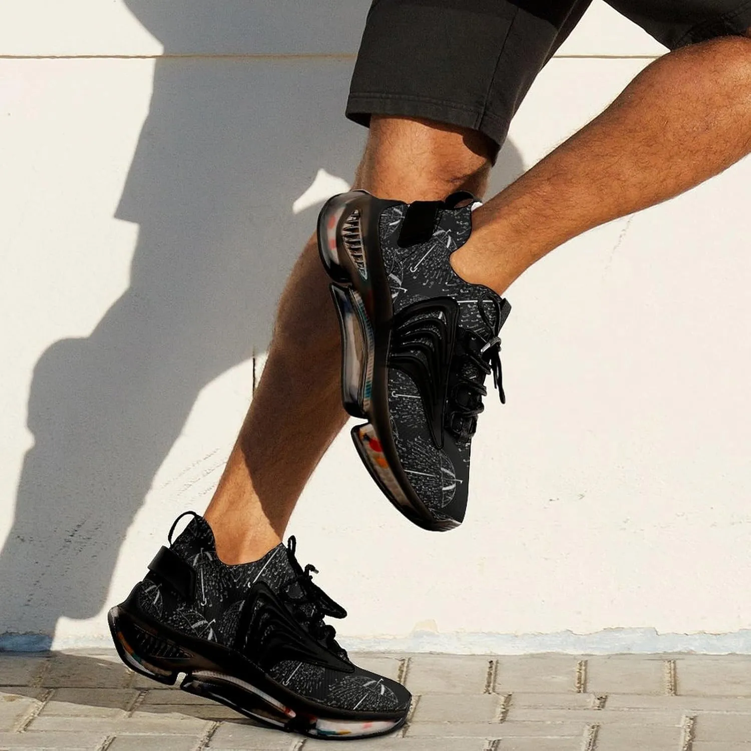Umbrella Note Music Mens Sneakers Running Shoes Lightweight Athletic Shoes for Jogging Walking Gym