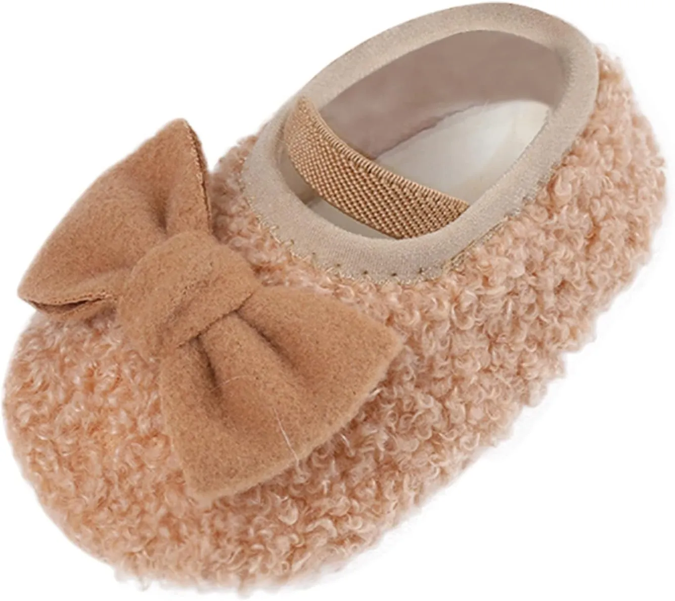 Warm Shoes for Baby Girls and Boys Soft Comfortable Shoes Infant Toddler Bowknot Warming Shoes Boy Slip on Shoe
