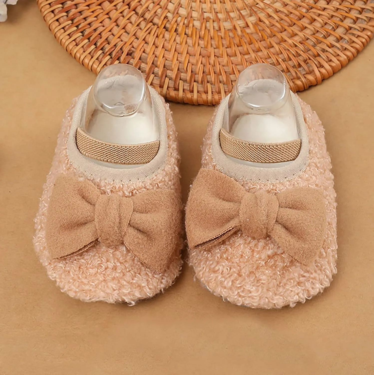 Warm Shoes for Baby Girls and Boys Soft Comfortable Shoes Infant Toddler Bowknot Warming Shoes Boy Slip on Shoe