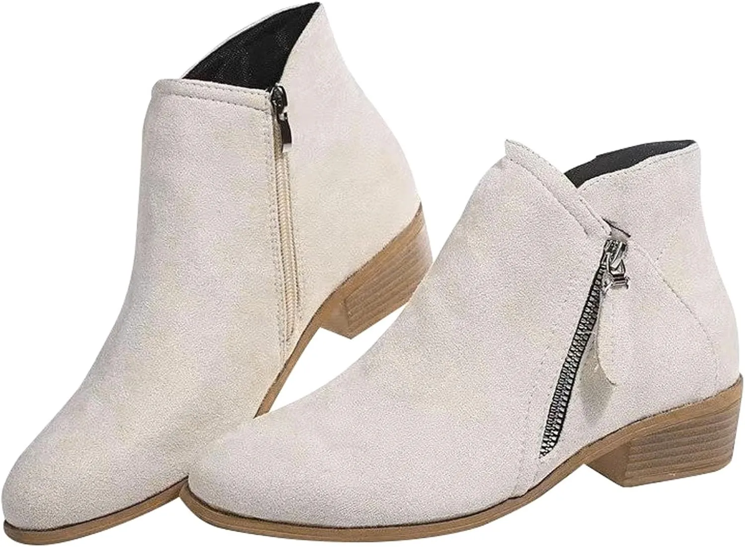 Wedge Ankle Boots Botas De Mujer Dress Ankle Boots for Women Ankle Booties for Women 2024 Ankle Boots Wedge Heel Light Grey Ankle Boots for Women