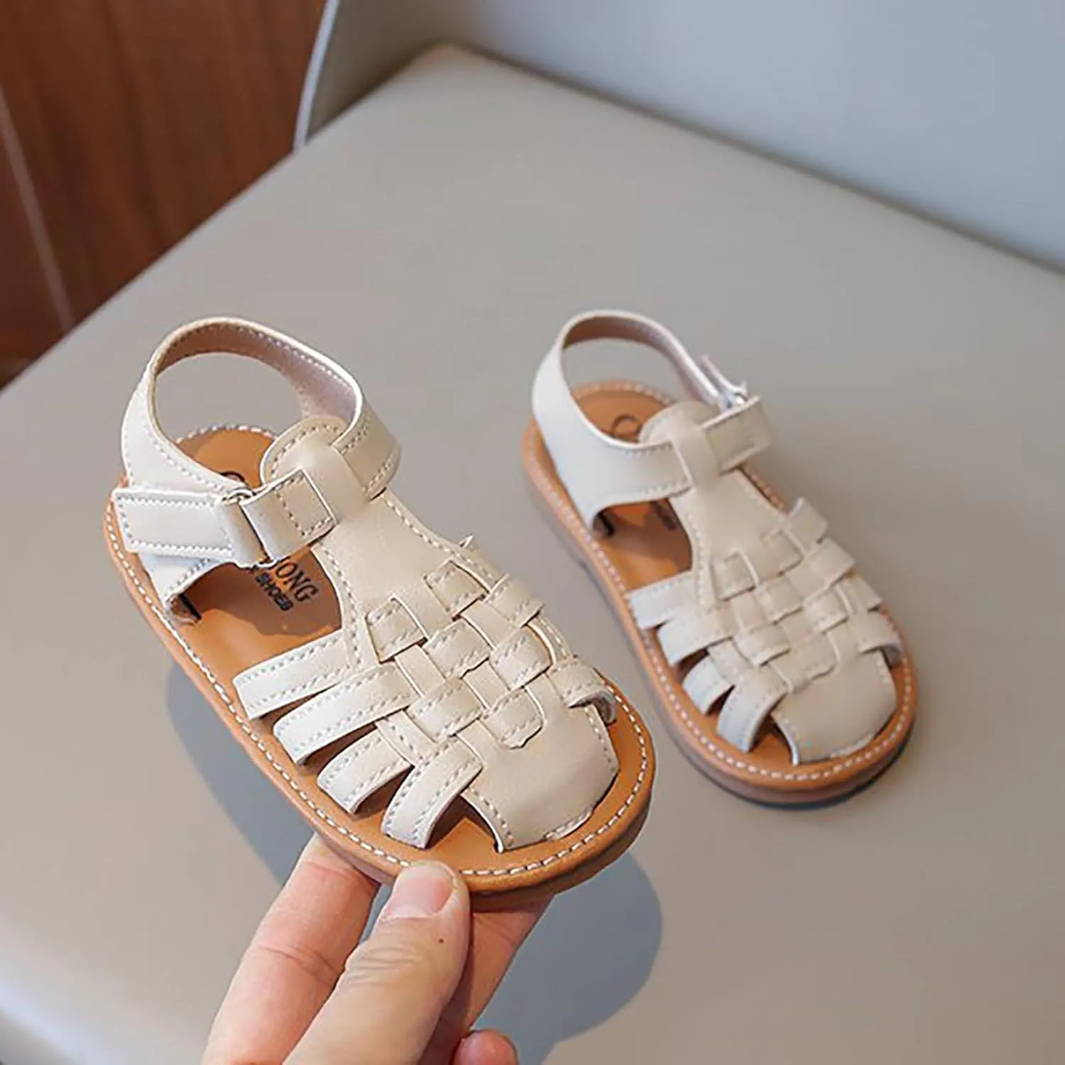 Women Baby Head Sandals Summer New Children Korean Version of The Shoes Little Girl Fashion Casual Sandals Toddler Girl