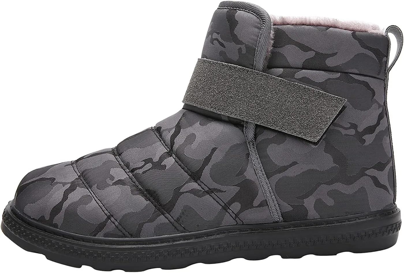 Women Snow Boots Winter Shoes with Fleece Lined Warm Slip On Boots for Women Water-proof Booties Comfortable Outdoor Anti Slip Shoes Platform Boots Fuzzy Ankle Booties with Hook Loop