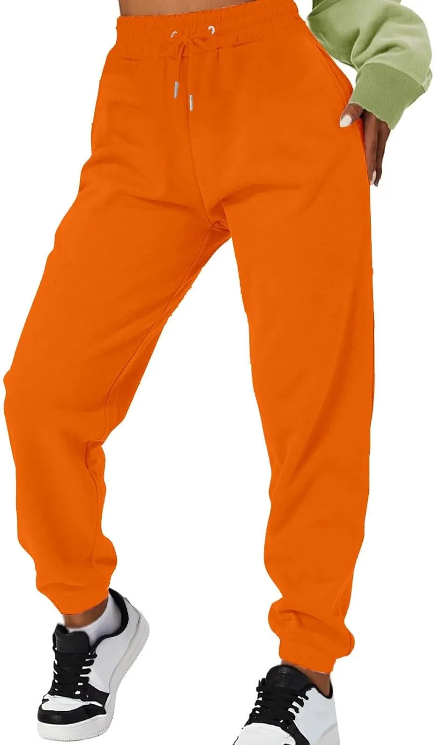 Womens Cargo Sweatpants Joggers Pants Workout High Waisted Yoga Pants with Pockets Lounge Trousers