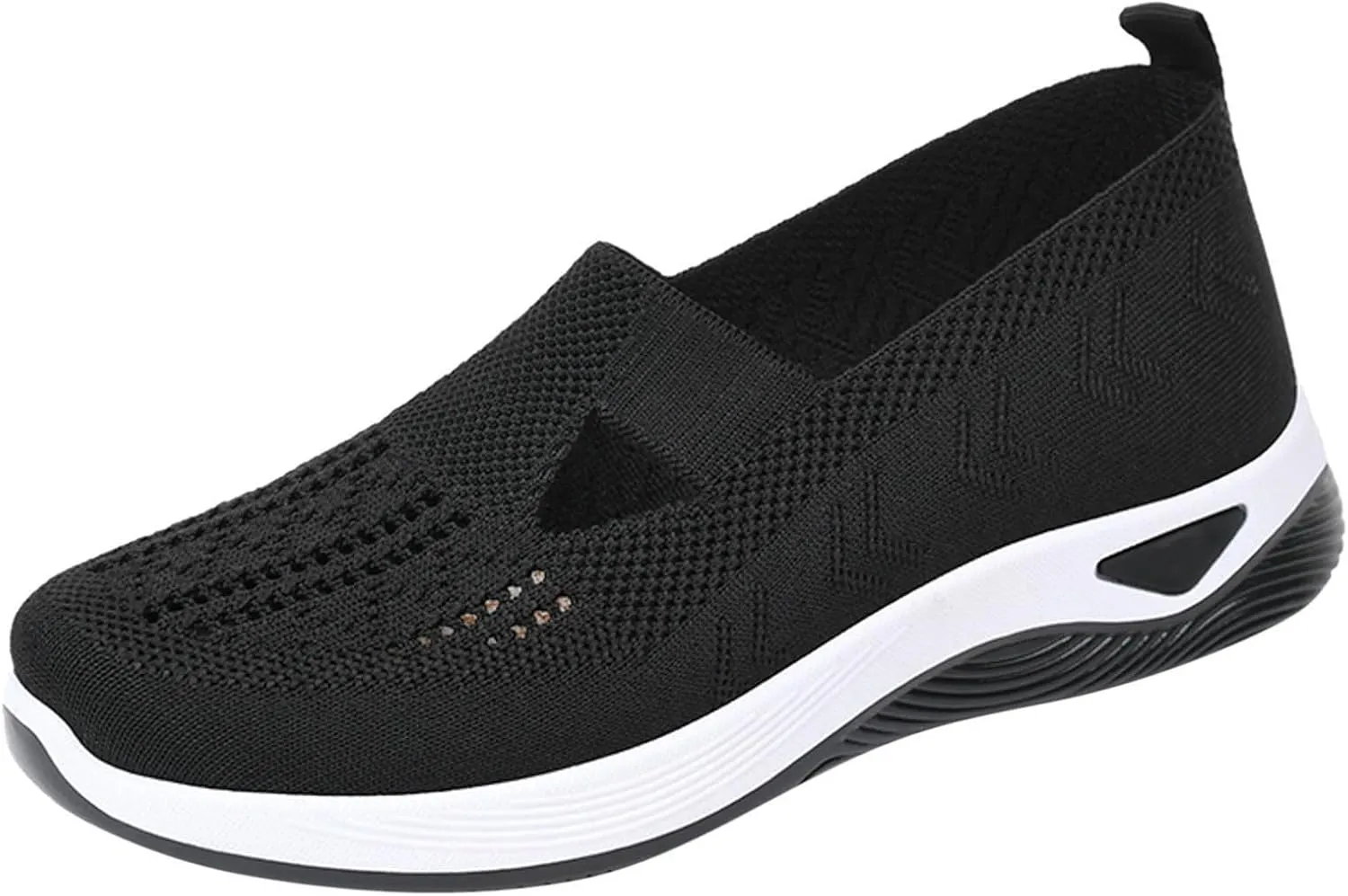 Womens Orthopedic Diabetic Walking Shoes Slip On Sneakers with Arch Support Comfortable Casual Loafers Plantar Fasciitis Foot Pain Relief