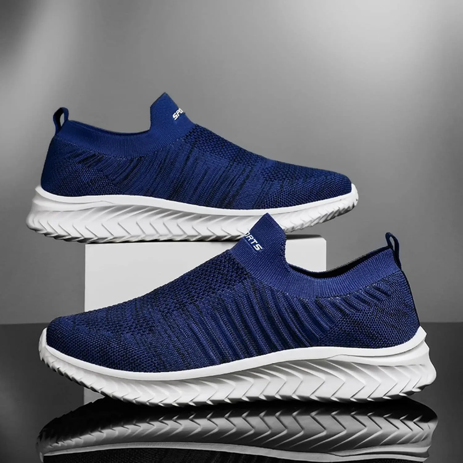Womens Orthopedic Slip On Casual Shoes Walking Sneakers with Arch Support Comfortable Loafers Plantar Fasciitis Relief Foot Pain Diabetic Feet