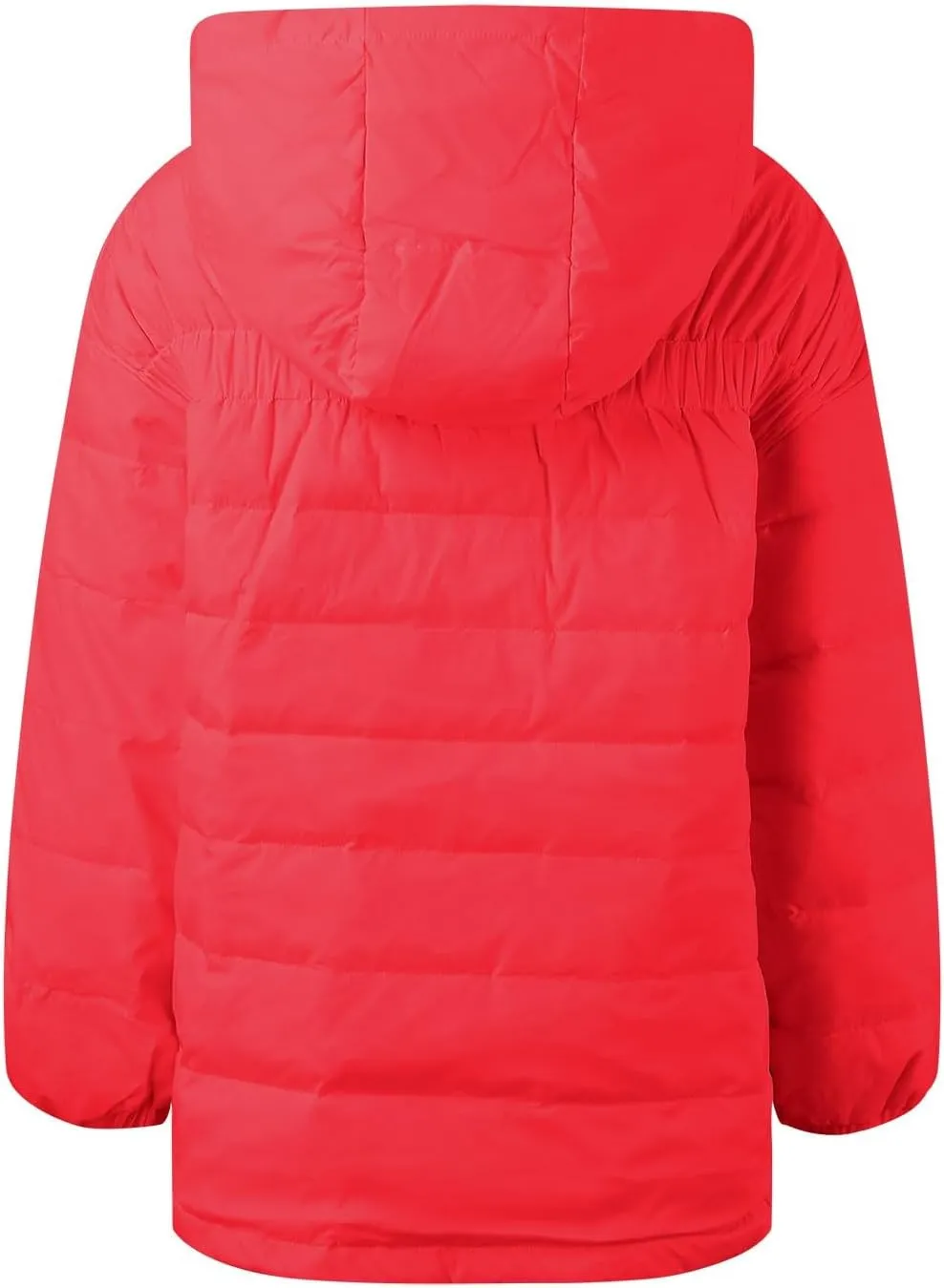 Women's Puffer Coat Casual Ultra Light Zip Up Warm Winter Down Jacket Hooded Loose Fit Quilted Jackets with Pockets