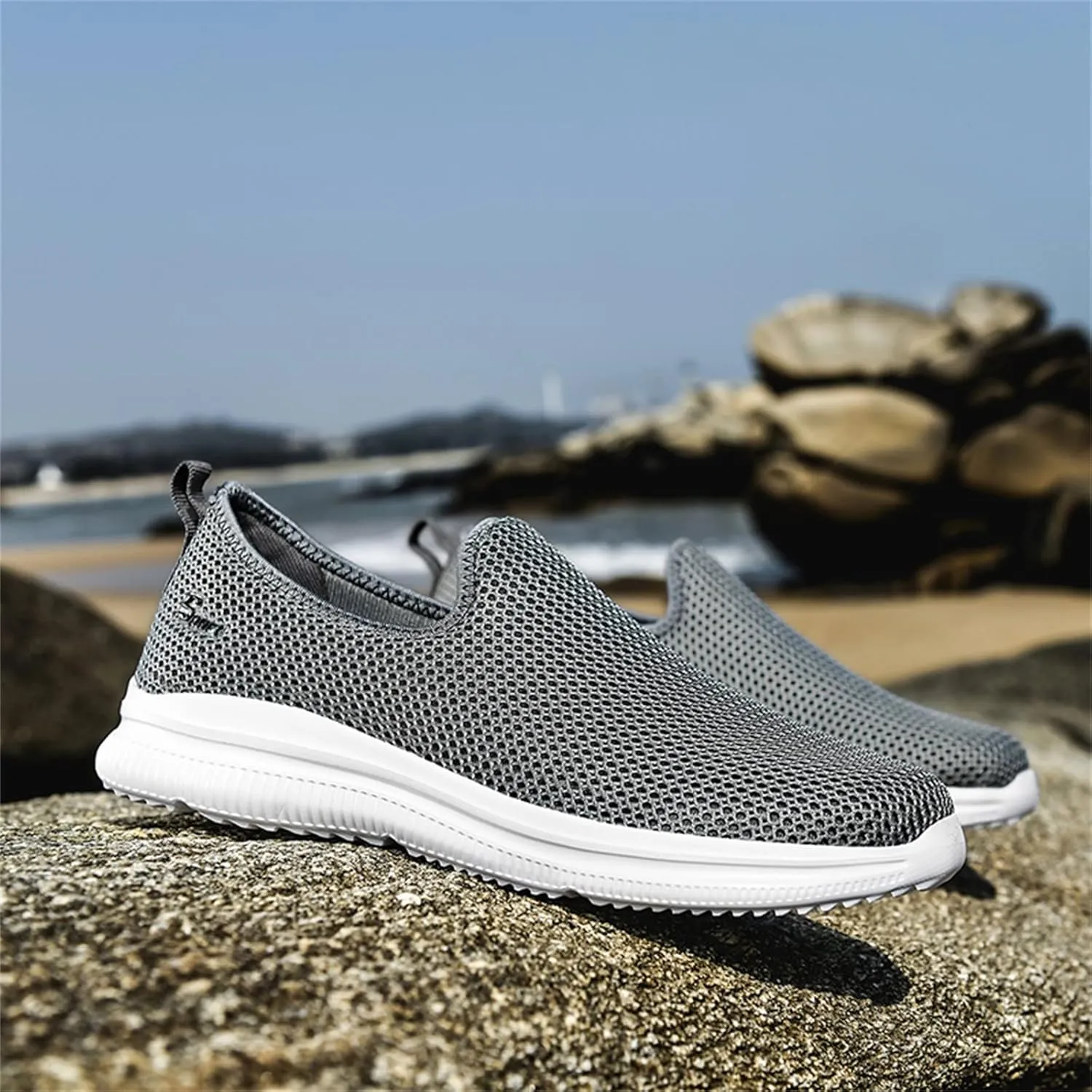 Women's Slip On Sneakers Lightweight Breathable Non Slip Work Shoes Women Loafers Men's Shoes Casual Casual Sneakers White Tennis Shoe Trainers Shoe
