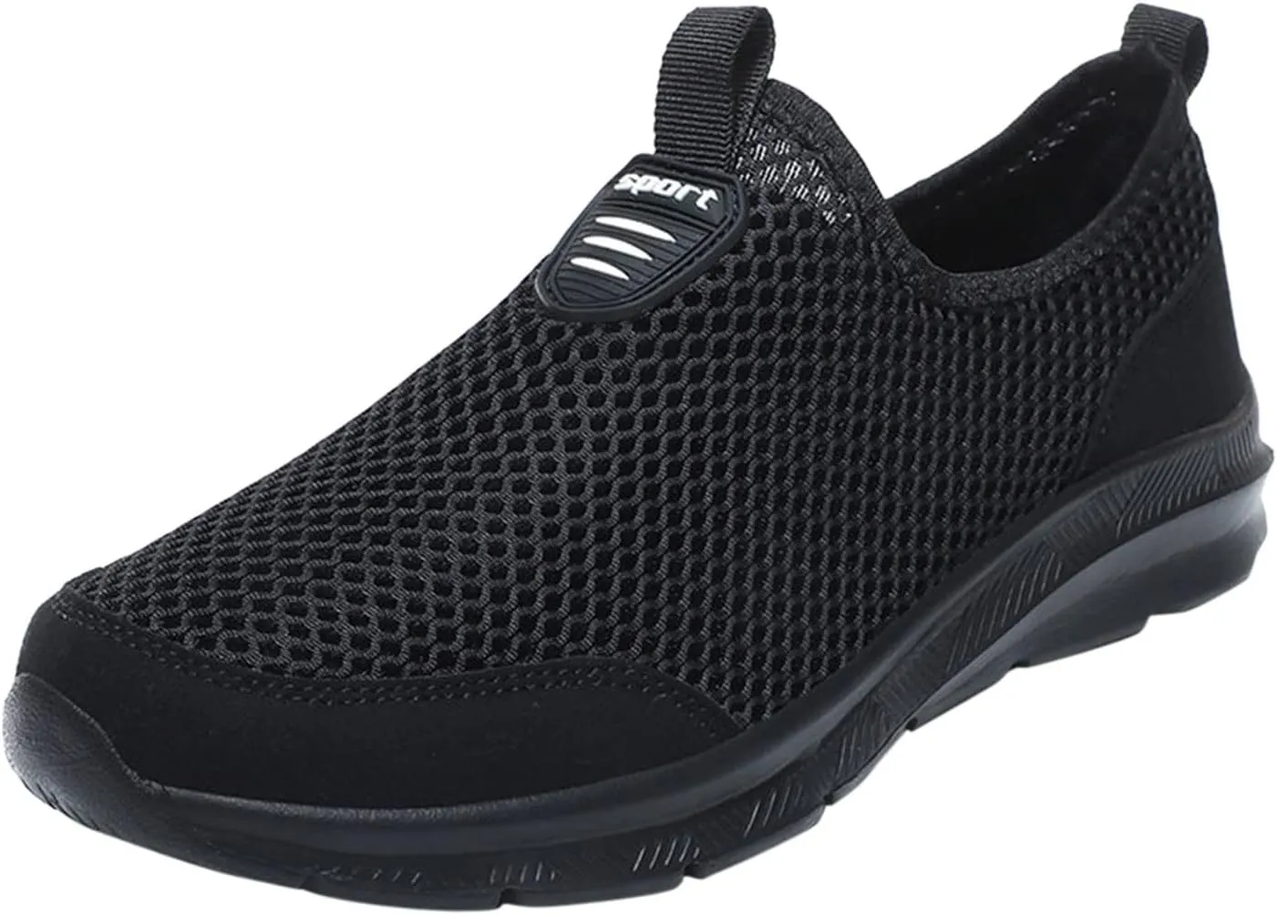 Womens Slip On Walking Shoes Lightweight Breathable Non Slip Mens Casual Shoes Mesh Men Shoes Casual Women's Fashion Sneakers Brown Tennis Shoe Loafers Casual Slip On