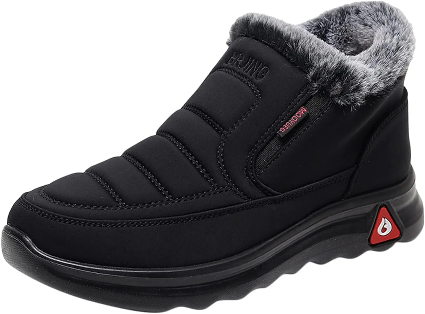 Womens Snow Boots Winter Warm Ankle Boots Platform Sneakers for Women Ladies Waterproof Outdoor Fur Lined Shoes Comfortable Slip On Walking Hiking Shoes Wide Width Winter Boots