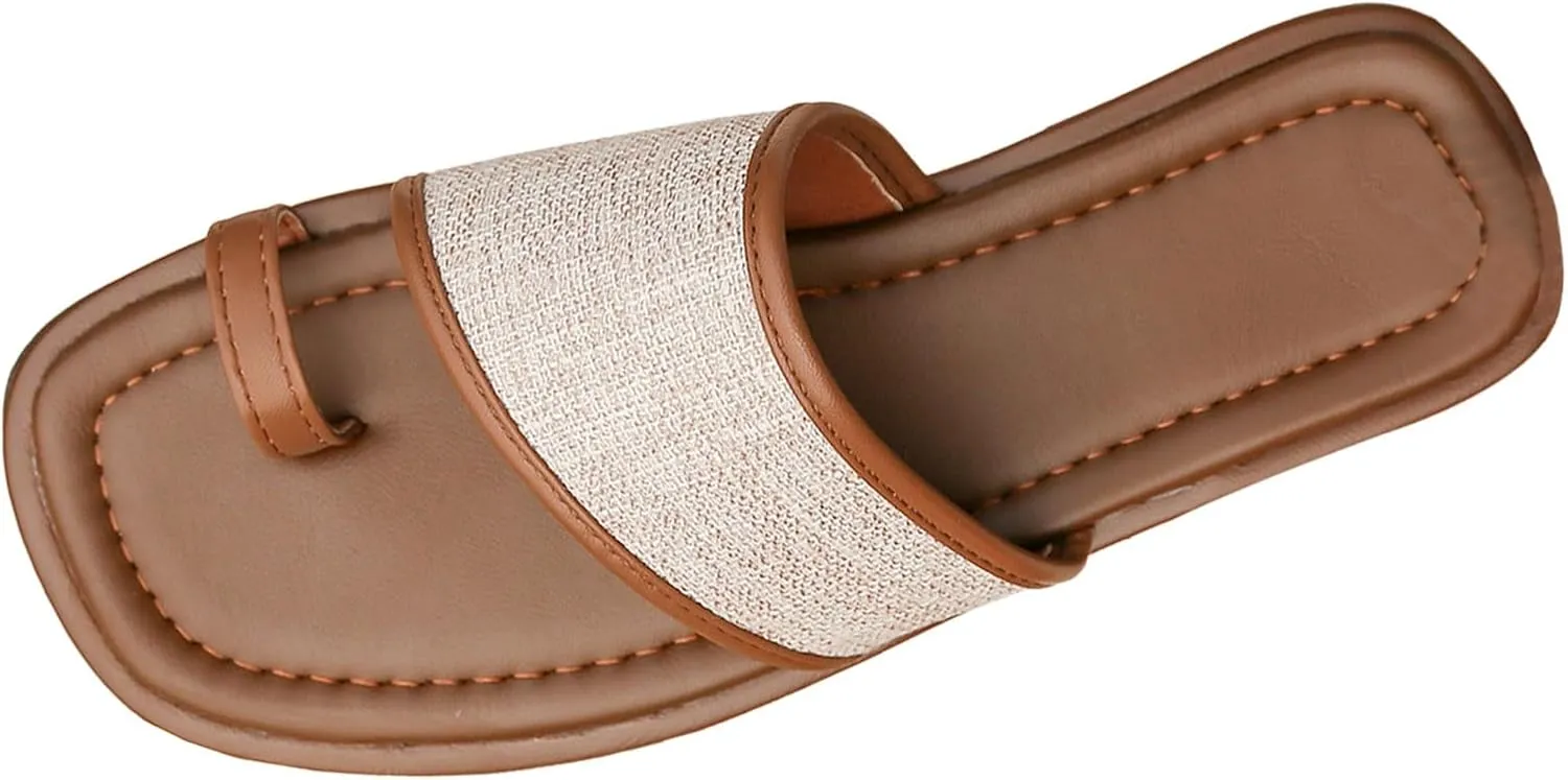 Women's Summer Fashion Sandals Breathable Comfortable Lightweight Yoga Mat Women's Flat Leather Sandals