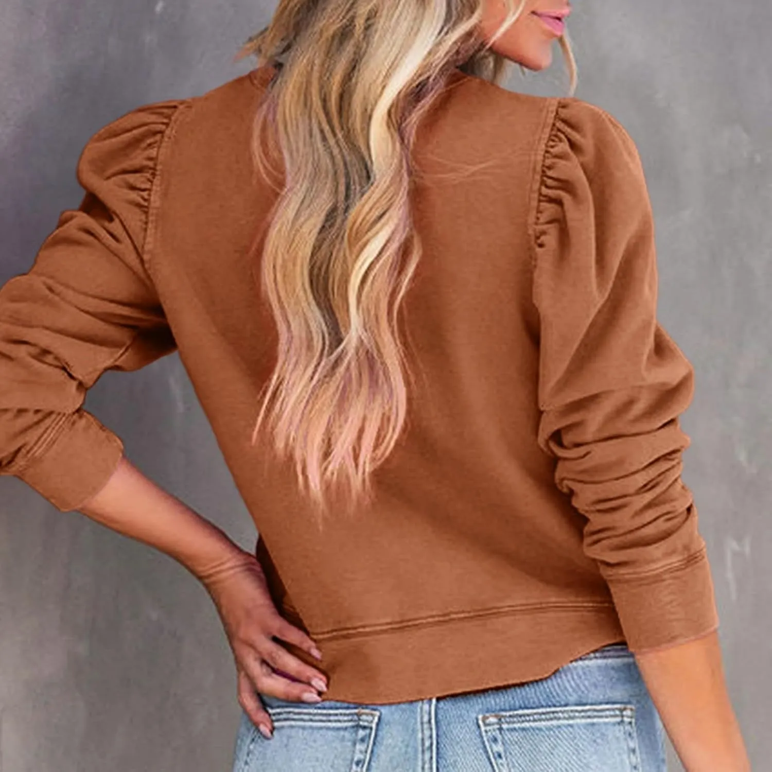 Women'S Sweatshirts Oversized Sweatshirt Women Cropped Sweatshirt Women's Casual Sweatshirts Long Sleeve Pullover