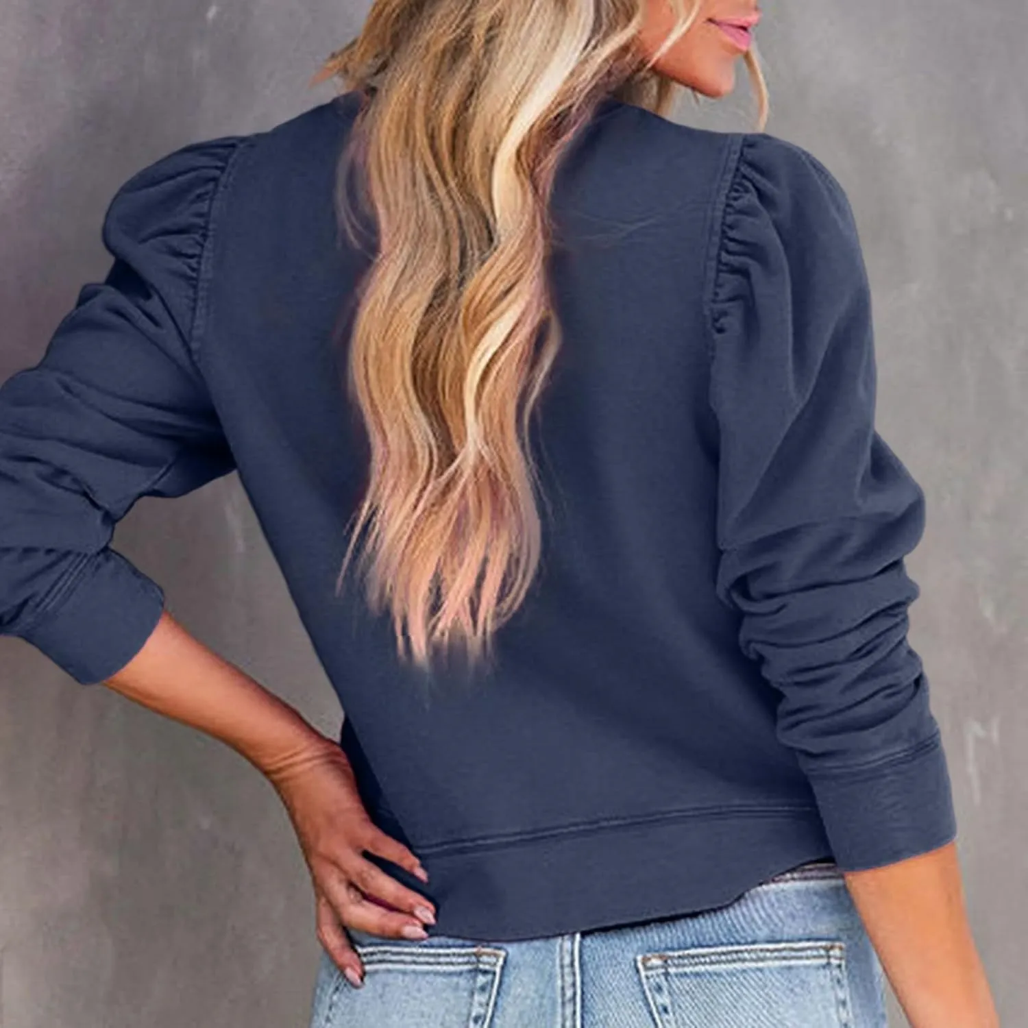 Women'S Sweatshirts Oversized Sweatshirt Women Cropped Sweatshirt Women's Casual Sweatshirts Long Sleeve Pullover