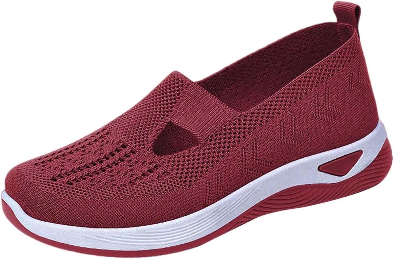 Women's Woven Orthopedic Breathable Soft Shoes Tennis Shoes Womens Comfortable Women Casual Shoes Walking Sneakers White Tennis Shoe Loafers Casual Slip On