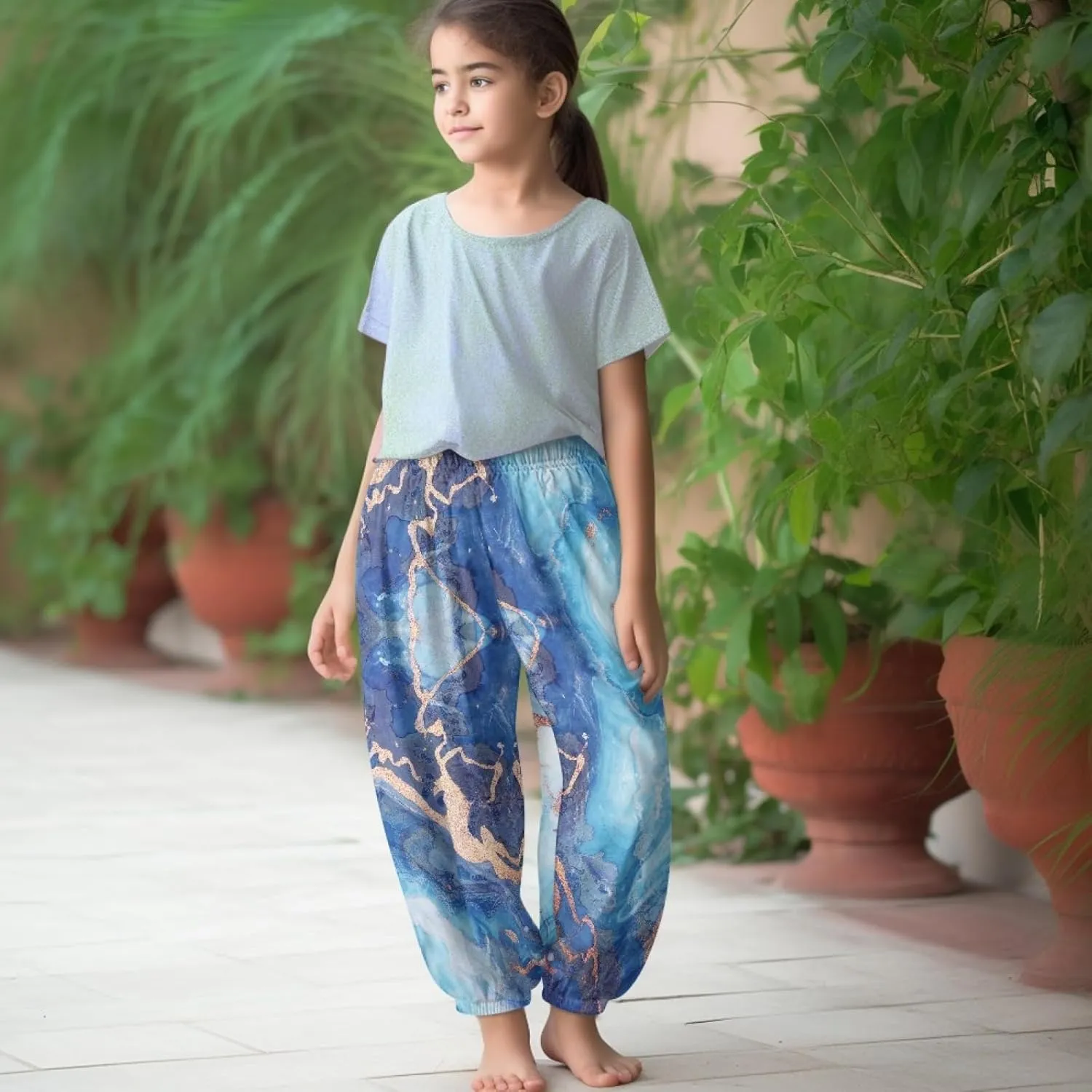 Xhuibop Harem Pants Girls Hip Hop Pants Girls Athletic Pants Sweat Pants