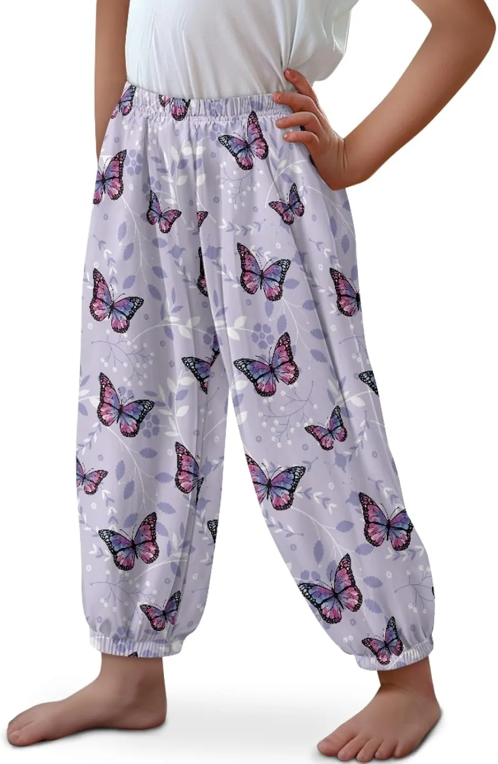 Xhuibop Harem Pants Girls Hip Hop Pants Girls Athletic Pants Sweat Pants