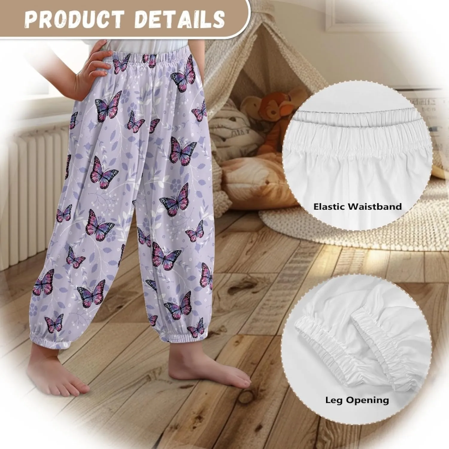 Xhuibop Harem Pants Girls Hip Hop Pants Girls Athletic Pants Sweat Pants