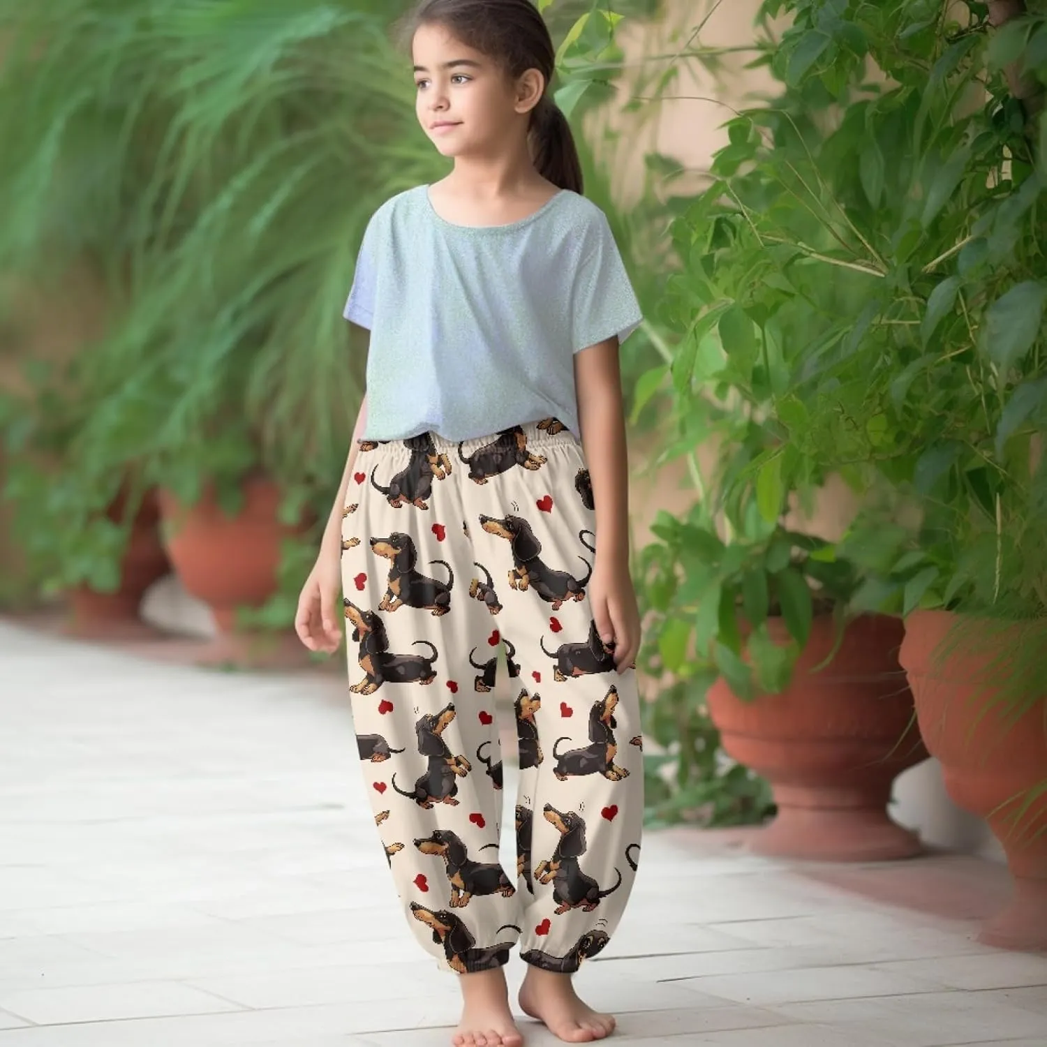 Xhuibop Harem Pants Girls Hip Hop Pants Girls Athletic Pants Sweat Pants