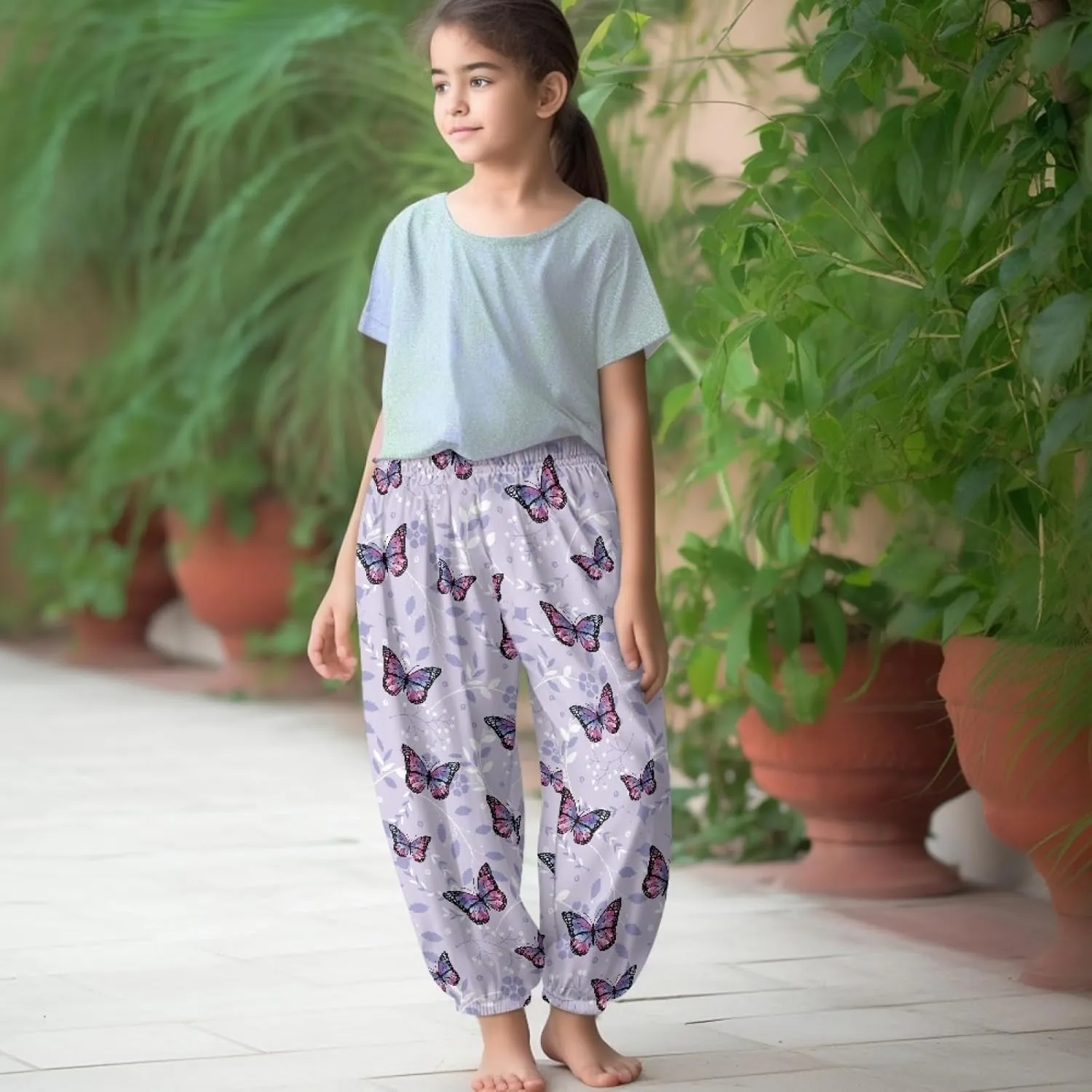 Xhuibop Harem Pants Girls Hip Hop Pants Girls Athletic Pants Sweat Pants