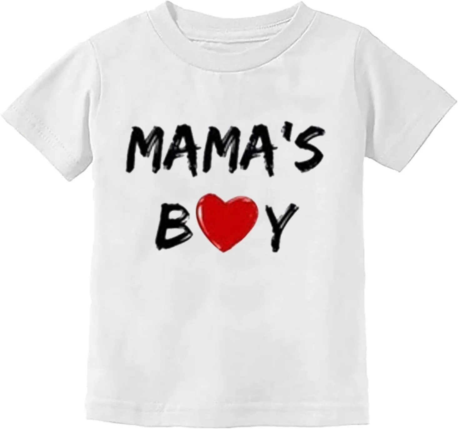 Youth Shirts Sleeve T-Shirts Kids Toddler Boys Letter Tops Tee Mother's Short Boys Tops