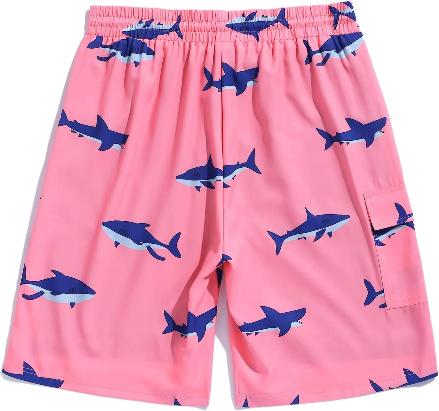ZAFUL Mens Swim Trunks with Mesh Liner Quick Dry Swim Shorts with Pockets 2 in 1 Beach Shorts Elastic Waistband Board Shorts