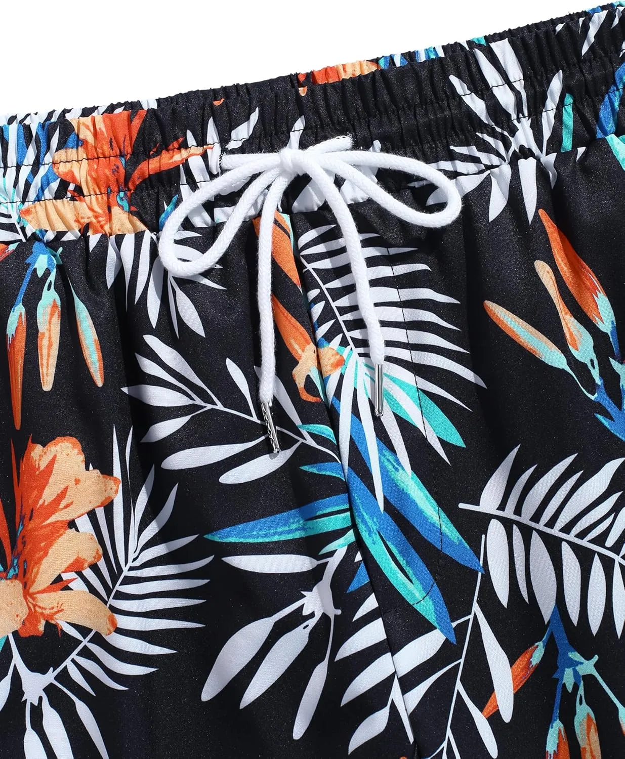 ZAFUL Mens Swim Trunks with Mesh Liner Quick Dry Swim Shorts with Pockets 2 in 1 Beach Shorts Elastic Waistband Board Shorts