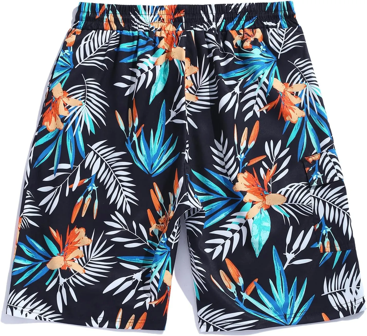 ZAFUL Mens Swim Trunks with Mesh Liner Quick Dry Swim Shorts with Pockets 2 in 1 Beach Shorts Elastic Waistband Board Shorts