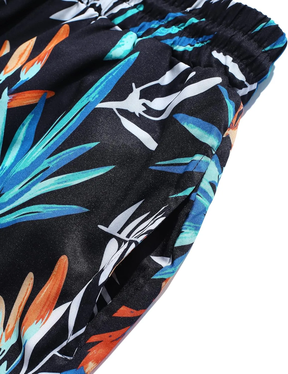 ZAFUL Mens Swim Trunks with Mesh Liner Quick Dry Swim Shorts with Pockets 2 in 1 Beach Shorts Elastic Waistband Board Shorts