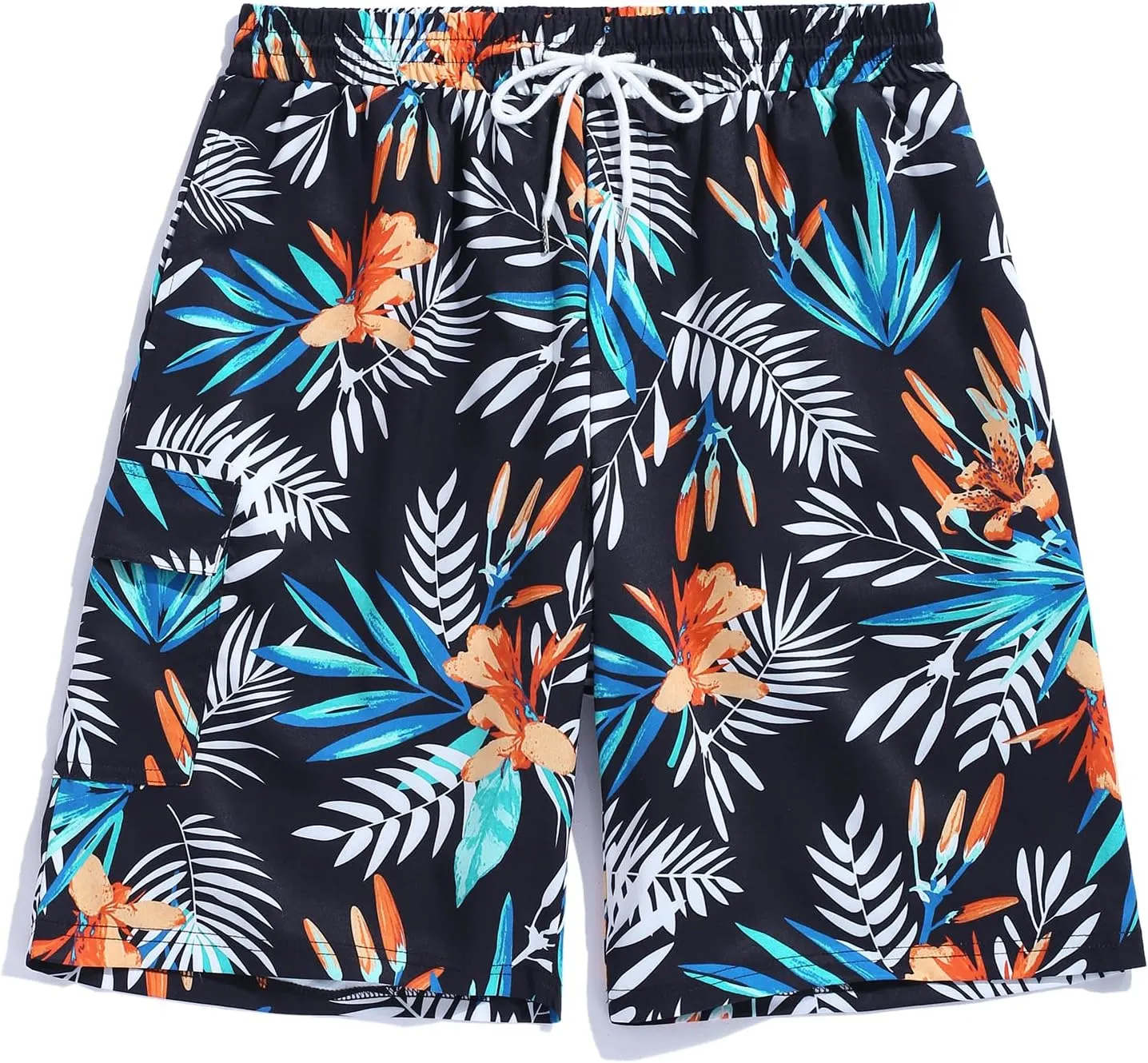 ZAFUL Mens Swim Trunks with Mesh Liner Quick Dry Swim Shorts with Pockets 2 in 1 Beach Shorts Elastic Waistband Board Shorts